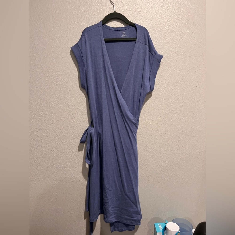 Aerie blue wrap dress